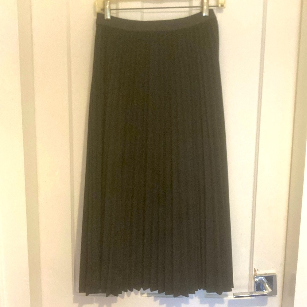Aritzia pleated midi skirt